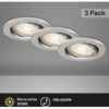 Briloner LED-Einbaustrahler 3er GU10 Alumium Ø 8,6 Cm Schwenkbar