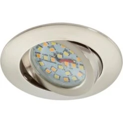 Briloner LED-Einbauleuchte Nickel Matt Schwenkbar