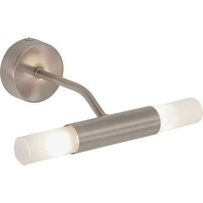 Briloner LED-Wandleuchte 2-flammig Nickel Matt 2 Briloner LED-Wandleuchte 2-flammig Nickel Matt – Bild 2