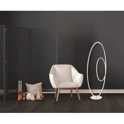 Näve LED-Stehleuchte Odrive Weiß 120 Cm 8 Näve LED-Stehleuchte Odrive Weiß 120 Cm – Bild 8