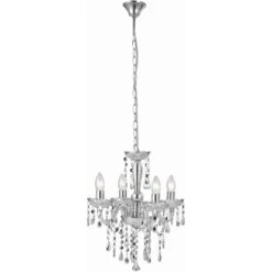 Globo Kronleuchter CUIMBRA Acryl Chrom