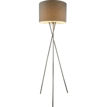 Globo Stehleuchte Gustav Grau-Chrom 1 Globo Stehleuchte Gustav Grau-Chrom