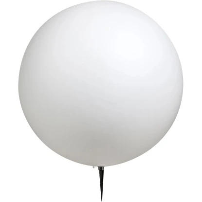 Globo Außenkugelleuchte Mit Erdspieß TOULA Kunststoff Weiß 1 Globo Außenkugelleuchte Mit Erdspieß TOULA Kunststoff Weiß