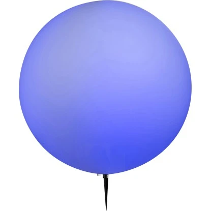 Globo Außenkugelleuchte Mit Erdspieß TOULA Kunststoff Weiß 2 Globo Außenkugelleuchte Mit Erdspieß TOULA Kunststoff Weiß – Bild 2