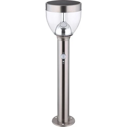 Globo LED-Solaraußenleuchte Mit Erdspieß Und Bewegungsmelder Edelstahl 55 Cm 6 Globo LED-Solaraußenleuchte Mit Erdspieß Und Bewegungsmelder Edelstahl 55 Cm – Bild 6