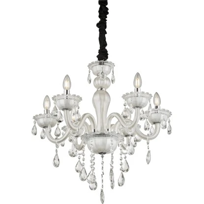 Globo Kronleuchter TEEJAY Weiß 2 Globo Kronleuchter TEEJAY Weiß – Bild 2