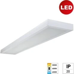 E2 Elektro LED-Deckenleuchte CCT 48W 150 Cm X 20 Cm X 4,5 Cm Weiß -Globo Deutschland Verkaufsgeschäft 2414500480196 3696 AI 01