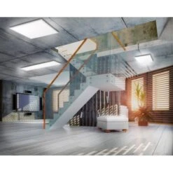 LED-Panel 120x30cm,dimmbar, 4000K, Ultraflaches Design -Globo Deutschland Verkaufsgeschäft 2426 deckenleuchte flat 2