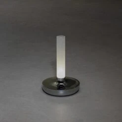 Konstsmide LED-Akku-Vase Biarritz Silber ø 13,5 Cm X 20,5 Cm -Globo Deutschland Verkaufsgeschäft 274868 1533 AB 04