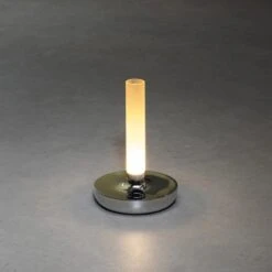 Konstsmide LED-Akku-Vase Biarritz Silber ø 13,5 Cm X 20,5 Cm -Globo Deutschland Verkaufsgeschäft 274868 1533 AB 05