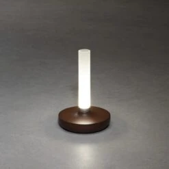 Konstsmide LED-Akku-Vase Biarritz Rostfarben ø 13,5 Cm X 20,5 Cm -Globo Deutschland Verkaufsgeschäft 275116 1533 AB 01