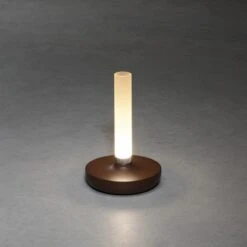 Konstsmide LED-Akku-Vase Biarritz Rostfarben ø 13,5 Cm X 20,5 Cm -Globo Deutschland Verkaufsgeschäft 275116 1533 AB 04