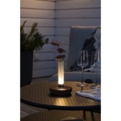 Konstsmide LED-Akku-Vase Biarritz Rostfarben ø 13,5 Cm X 20,5 Cm -Globo Deutschland Verkaufsgeschäft 275116 1533 AB 07