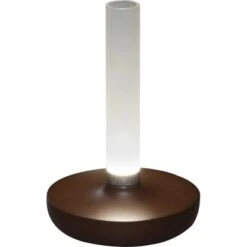 Konstsmide LED-Akku-Vase Biarritz Rostfarben ø 13,5 Cm X 20,5 Cm