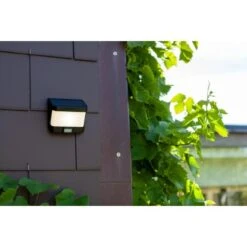 Lutec LED-Solar Wandleuchte Try 1-flammig Mattschwarz 23 Cm X 12,5 Cm X 6,9 Cm -Globo Deutschland Verkaufsgeschäft 276469 3746 AB 03