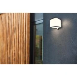 Lutec LED-Solar Wandleuchte Doblo 1-flammig Anthrazit 12,9 Cm X 11 Cm X 11 Cm -Globo Deutschland Verkaufsgeschäft 276485 3746 AB 06