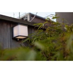 Lutec LED-Solar Wandleuchte Doblo 1-flammig Anthrazit 12,9 Cm X 11 Cm X 11 Cm -Globo Deutschland Verkaufsgeschäft 276485 3746 AB 08