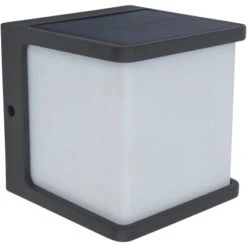 Lutec LED-Solar Wandleuchte Doblo 1-flammig Anthrazit 12,9 Cm X 11 Cm X 11 Cm -Globo Deutschland Verkaufsgeschäft 276485 3746 S 04