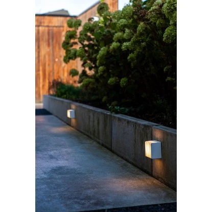Lutec LED-Außenwandleuchte Gridy 1-flammig Weiß 11 Cm X 11 Cm X 7,4 Cm 5 Lutec LED-Außenwandleuchte Gridy 1-flammig Weiß 11 Cm X 11 Cm X 7,4 Cm – Bild 5