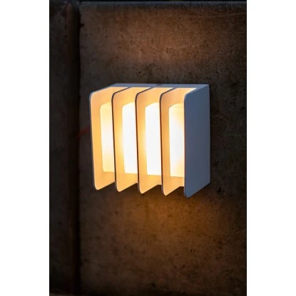 Lutec LED-Außenwandleuchte Gridy 1-flammig Weiß 11 Cm X 11 Cm X 7,4 Cm 6 Lutec LED-Außenwandleuchte Gridy 1-flammig Weiß 11 Cm X 11 Cm X 7,4 Cm – Bild 6