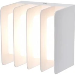 Lutec LED-Außenwandleuchte Gridy 1-flammig Weiß 11 Cm X 11 Cm X 7,4 Cm