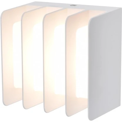 Lutec LED-Außenwandleuchte Gridy 1-flammig Weiß 11 Cm X 11 Cm X 7,4 Cm 1 Lutec LED-Außenwandleuchte Gridy 1-flammig Weiß 11 Cm X 11 Cm X 7,4 Cm