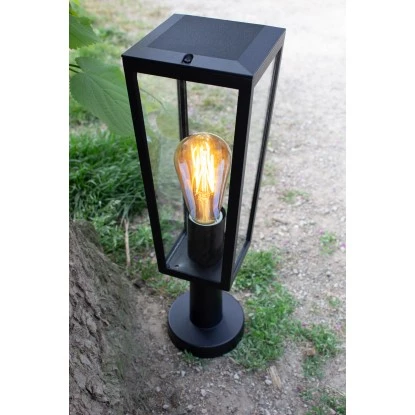 Lutec Außensockelleuchte Pine 1-flammig Mattschwarz 42,6 Cm X 12 Cm X 12 Cm 2 Lutec Außensockelleuchte Pine 1-flammig Mattschwarz 42,6 Cm X 12 Cm X 12 Cm – Bild 2