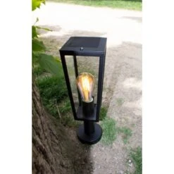 Lutec Außensockelleuchte Pine 1-flammig Mattschwarz 42,6 Cm X 12 Cm X 12 Cm 8 Lutec Außensockelleuchte Pine 1-flammig Mattschwarz 42,6 Cm X 12 Cm X 12 Cm -Globo Deutschland Verkaufsgeschäft 277068 3746 AB 04