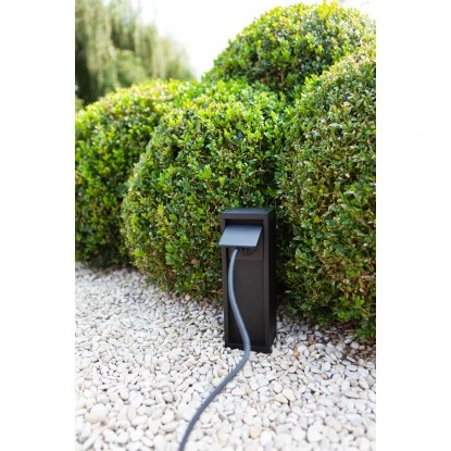 Lutec Stromverteiler Mains 1 Steckdose Mattschwarz 24,1 Cm X 8 Cm X 8 Cm 3 Lutec Stromverteiler Mains 1 Steckdose Mattschwarz 24,1 Cm X 8 Cm X 8 Cm – Bild 3