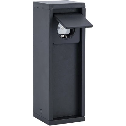 Lutec Stromverteiler Mains 1 Steckdose Mattschwarz 24,1 Cm X 8 Cm X 8 Cm 1 Lutec Stromverteiler Mains 1 Steckdose Mattschwarz 24,1 Cm X 8 Cm X 8 Cm