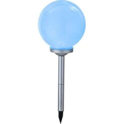 Globo LED-Solaraußenleuchte Mit Kugel Und Erdspieß Silber -Globo Deutschland Verkaufsgeschäft 316816 3749 4
