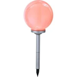 Globo LED-Solaraußenleuchte Mit Kugel Und Erdspieß Silber -Globo Deutschland Verkaufsgeschäft 316816 3749 7