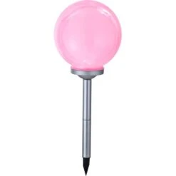 Globo LED-Solaraußenleuchte Mit Kugel Und Erdspieß Silber -Globo Deutschland Verkaufsgeschäft 316816 3749 8