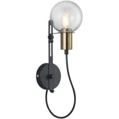 Trio Wandleuchte Nacho Schwarz Matt