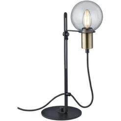 Trio Tischleuchte Nacho Schwarz Matt