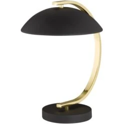 Tischleuchte Retro Schwarz Matt