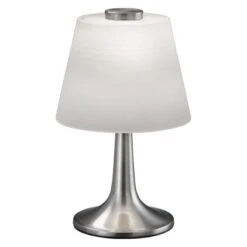 Trio LED-Tischleuchte Nickel Matt