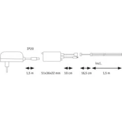 Paulmann SimpLED LED Strip COB Komplettset 1,5 M Mehrfarbig 12W -Globo Deutschland Verkaufsgeschäft 4000870788639 2425 VM 02