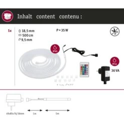 Paulmann SimpLED LED Strip Outdoor RGB Komplett-Set 5 M Weiß -Globo Deutschland Verkaufsgeschäft 4000870788905 2425 AR 01