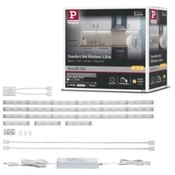Paulmann MaxLED 500 Comfort Set Kitchen 1,8m IP44 Cover 2700K 11W 230/24V 20VA Silber -Globo Deutschland Verkaufsgeschäft 4000870798386 2425 5