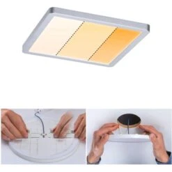 Paulmann LED-Einbaupanel Areo VariFit 17,5 X 17,5 Cm DimtoWarm 13 W Chrom Matt -Globo Deutschland Verkaufsgeschäft 4000870931004 2425 02