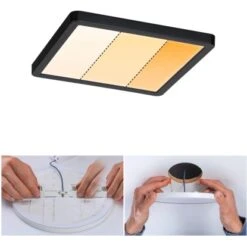 Paulmann LED-Einbaupanel Areo VariFit 17,5 X 17,5 Cm DimtoWarm 13 W Schwarz 13 Paulmann LED-Einbaupanel Areo VariFit 17,5 X 17,5 Cm DimtoWarm 13 W Schwarz -Globo Deutschland Verkaufsgeschäft 4000870931011 2425 02