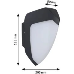 Paulmann LED-Outdoor-Wandleuchte Ikosea 230 V ZigBee Mit Sensor 12 Paulmann LED-Outdoor-Wandleuchte Ikosea 230 V ZigBee Mit Sensor -Globo Deutschland Verkaufsgeschäft 4000870945162 2425 VM 05