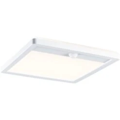 Paulmann LED-Outdoor-Leuchte Lamina Eckig 230 V Mit PIR-Sensor Weiß