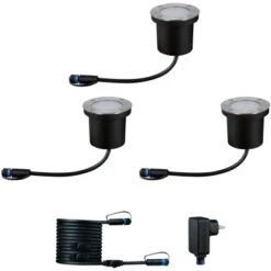 Paulmann LED-Outdoor-Bodeneinbaustrahler Floor Plug & Shine 3 Stk Ø 9,8 Cm -Globo Deutschland Verkaufsgeschäft 4000870947173 2425 AR 06