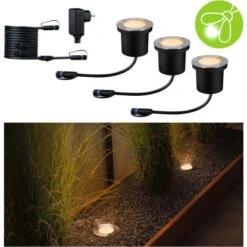 Paulmann LED-Outdoor-Bodeneinbaustrahler Floor Plug & Shine 3 Stk Ø 9,8 Cm -Globo Deutschland Verkaufsgeschäft 4000870947173 2425 S 03