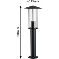 Paulmann Outdoor-Pollerleuchte Classic E27 Metall Schwarz Insektenfreundlich -Globo Deutschland Verkaufsgeschäft 4000870947371 2425 VM 04