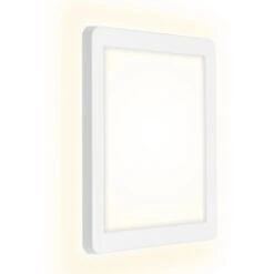 Brilo LED-Außenleuchte Frankfurt Weiß Eckig