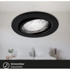 Brilo LED-Einbauleuchte Sten 3er-Set Matt-Schwarz -Globo Deutschland Verkaufsgeschäft 4002707402459 1675 5