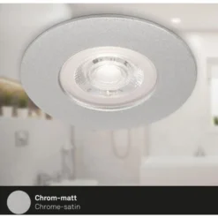 Brilo LED-Einbauleuchte Kulana 4 Stk. Chrom Matt 4,9 W -Globo Deutschland Verkaufsgeschäft 4002707421559 1675 5